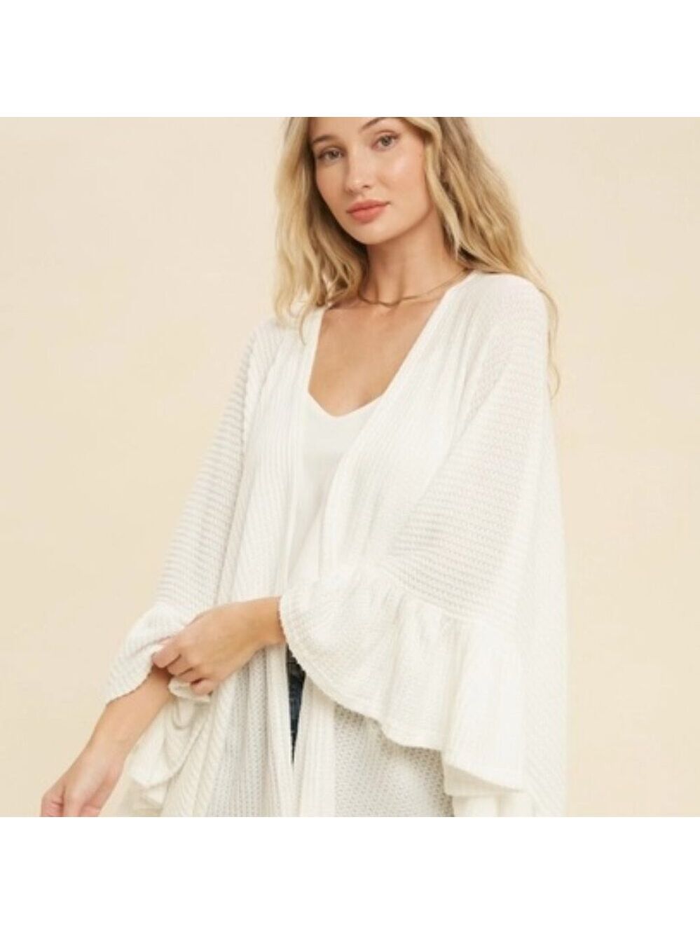 FINAL PIECES!!! ($16) Ruffle Hem Cardigan - Picture 6 of 8